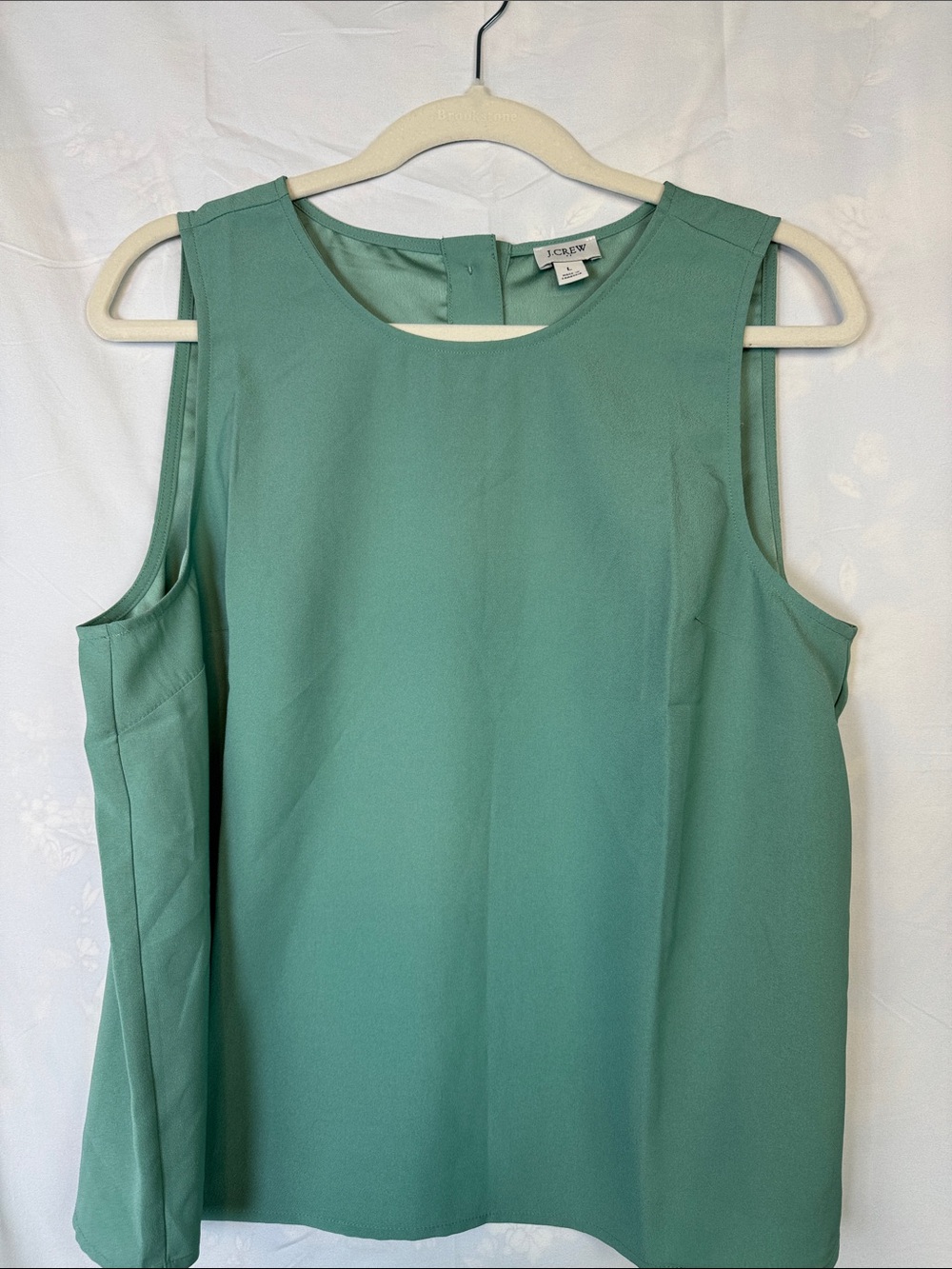 J. Crew Sleeveless Shell Top in Sage Green